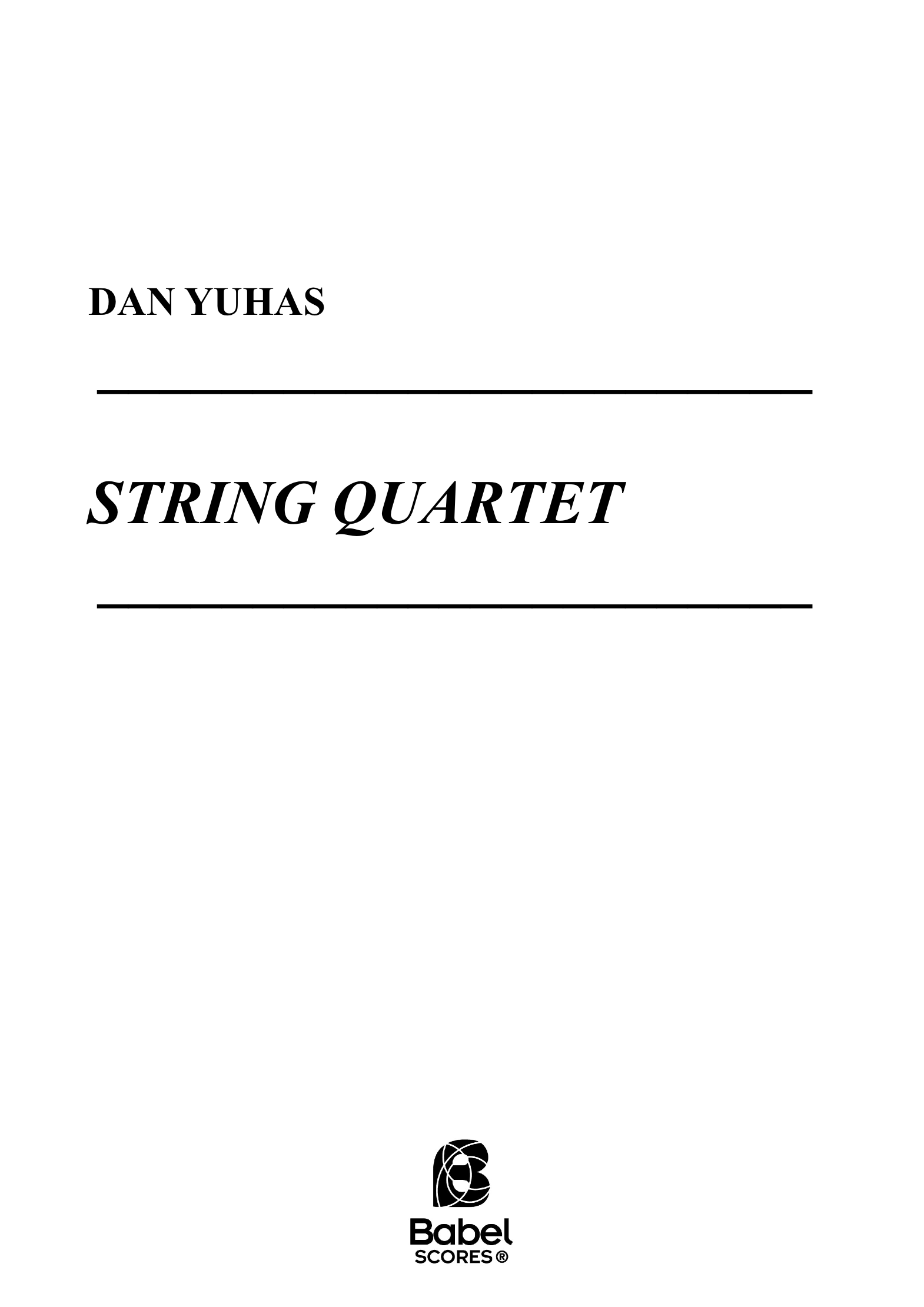 String Quartet A4 z